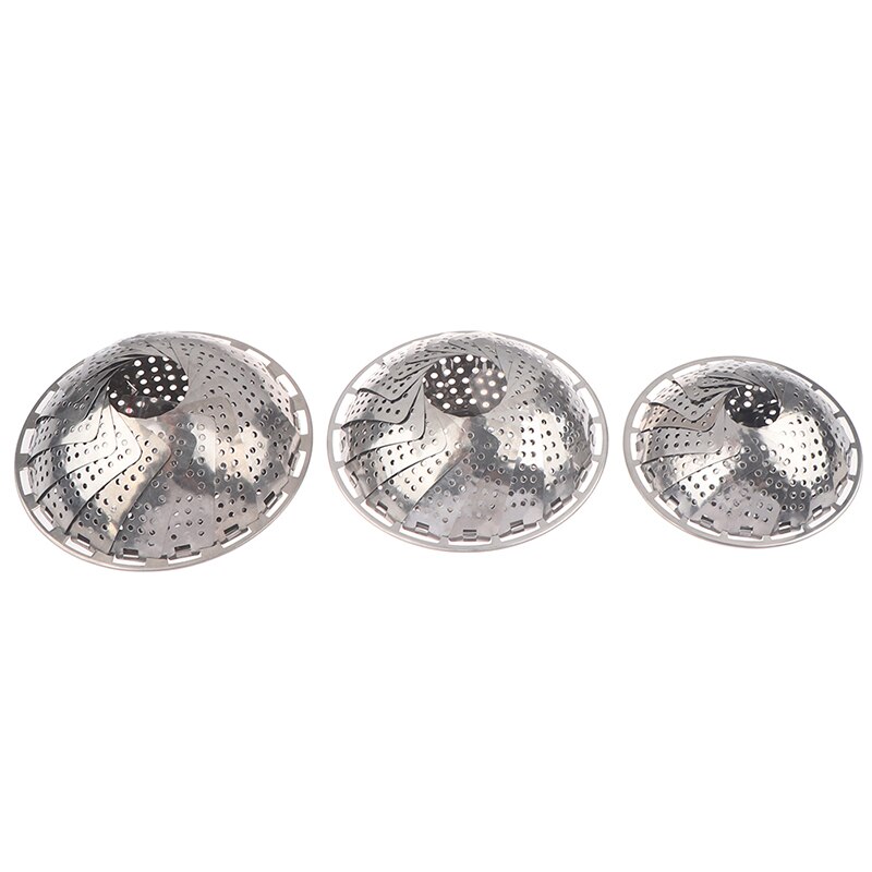Cesta de vapor para comida al vapor, máquina para cocinar verduras, vaporera extensible, herramienta de cocina de acero inoxidable