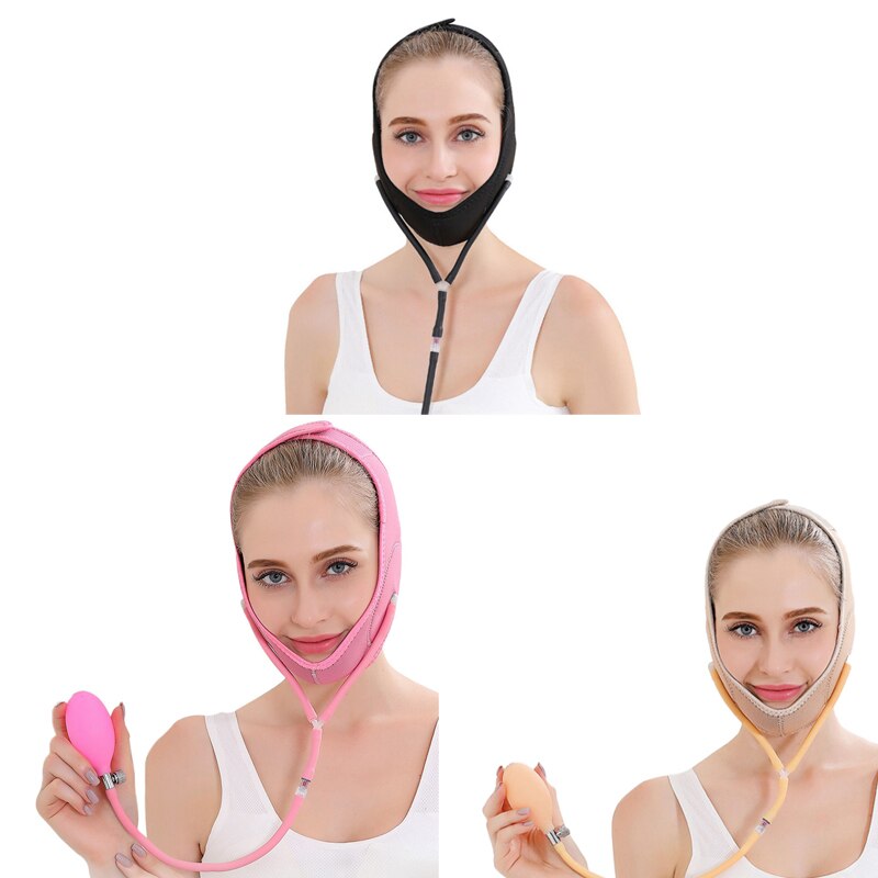 Luft Presse Aufzug hoch Gürtel Gesicht-Aufzug Maske Massagegerät V-Linie Wange Kinn Abnehmen Gürtel Gesicht ehemalige Für gewicht Verlust Hautpflege Schönheit Werkzeug