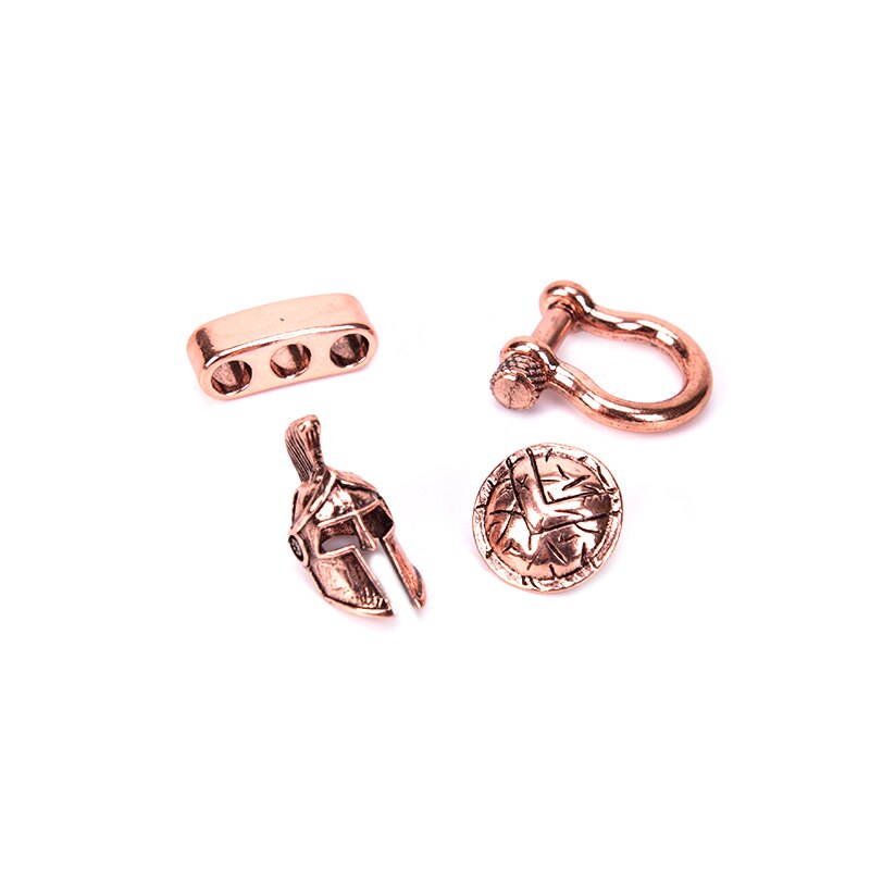 Armband accessoires survival paraplu touw kralen metalen bedels voor doe-het-zelf hanger gesp voor paraplu touw lanyards: Rc