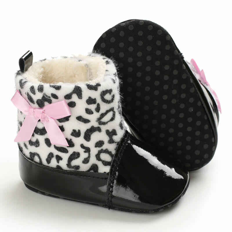 Brand Baby Meisje Jongen Snowboots Winter Laarsjes Baby Peuter Pasgeboren Wieg Schoenen Katoen Winter Warme Zachte Boog