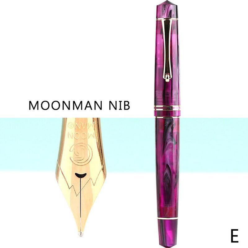 M800 MoonMan F pointe résine stylo plume Bock Nib / Moonman belle plume stylo 1 écriture Pc N2B8: E(MOONMAN Nib)
