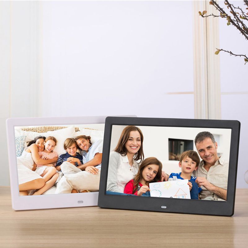 Digital Photo Frame 10.1 inch Picture Frame Full TN Display Background Music Support 64GB Remote Control