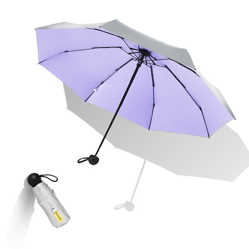 Mini parasol regn kvinder parasol anti uv mini strand paraply mand bærbar lomme folde paraply vindtæt sombrilla playa