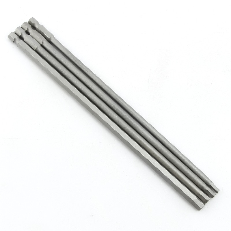 200mm Hard and Long S2 Electric Screwdriver Hexagon Bit Set Hex Head Hex Shank Magnetic Screwdriver Bit Hand Tools
