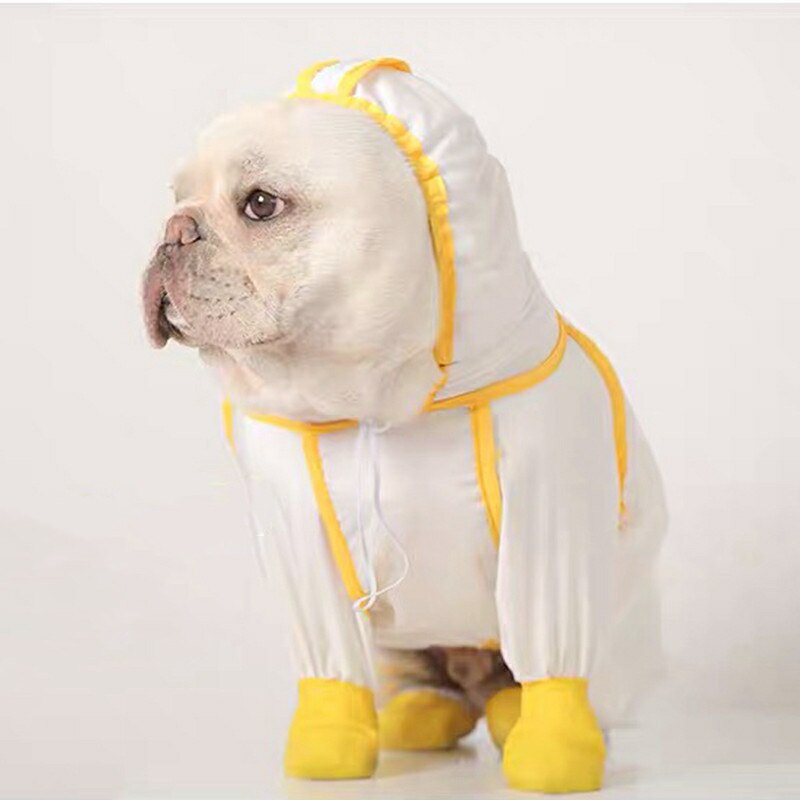Hund Schutz Kleidung Anzug Staub-nachweisen Haustier draussen Kleidung Jacke Für Kleine Große Mittel Hunde Regenmantel Französisch Bulldogge Mops IBC07