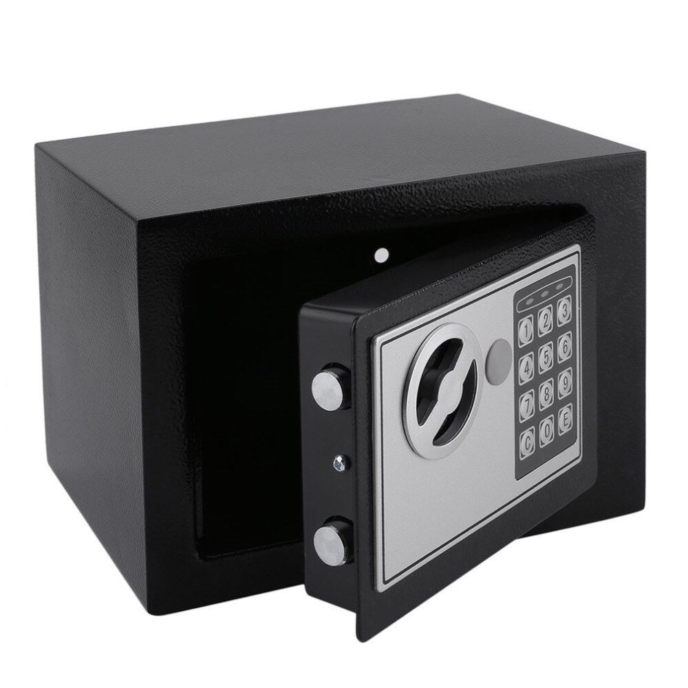 Electronic Safe Box With Digital Keypad Lock 4.6L Mini Jewelry Storage Case Storage Box