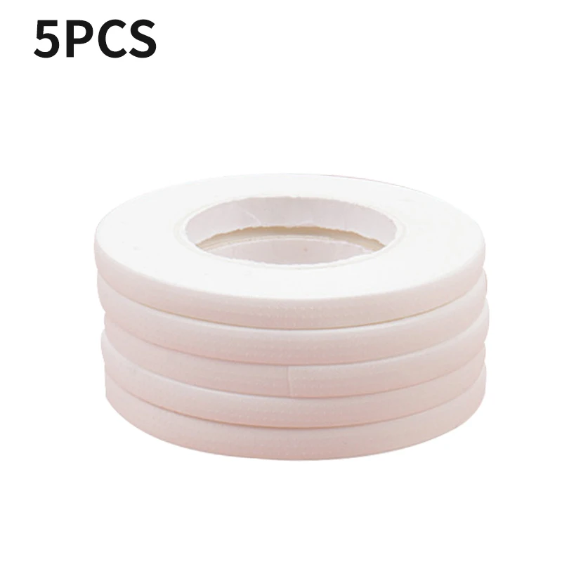 Cinta de microporos para maquillaje de pestañas, suministros de extensión de pestañas, accesorios, cinta de microporos para cilios, 5/10 piezas: Marfíl