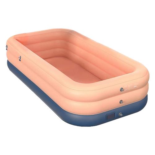 Piscina hinchable inalámbrica familiar, piscina de salón grueso, suministro de agua para fiestas de verano, para bebés, niños y adultos, para jardín al aire libre: Lotus color  3.1m