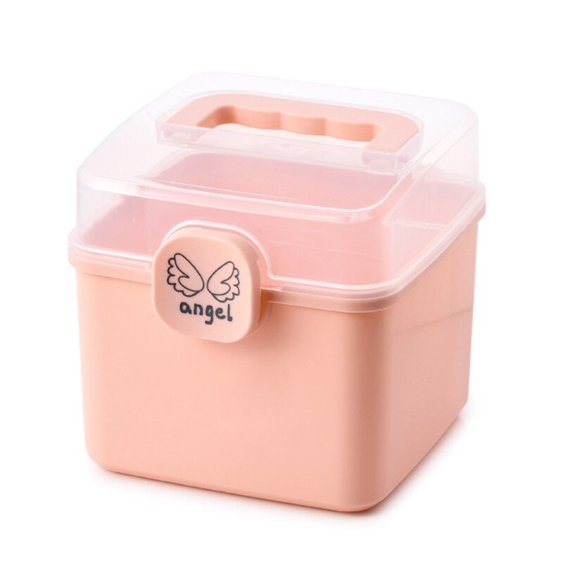 Boîte de rangement d&#39;accessoires de cheveux pour enfants, boîte de rangement d&#39;accessoires de coiffure pour filles, étui à bijoux de finition de bureau: Rose
