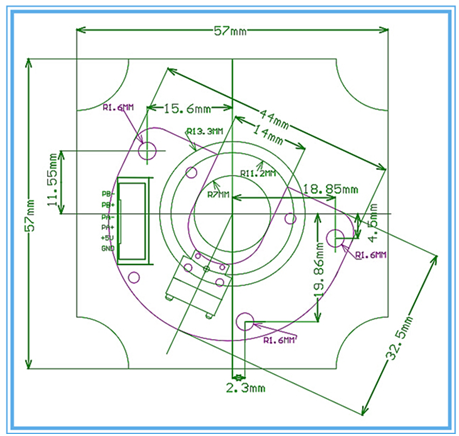 1000 Line AB2 Phase Replacement Anwar High 9731 Coupling Industrial Stepper Motor with Code Wheel HN102-36A Encoder Coder Module