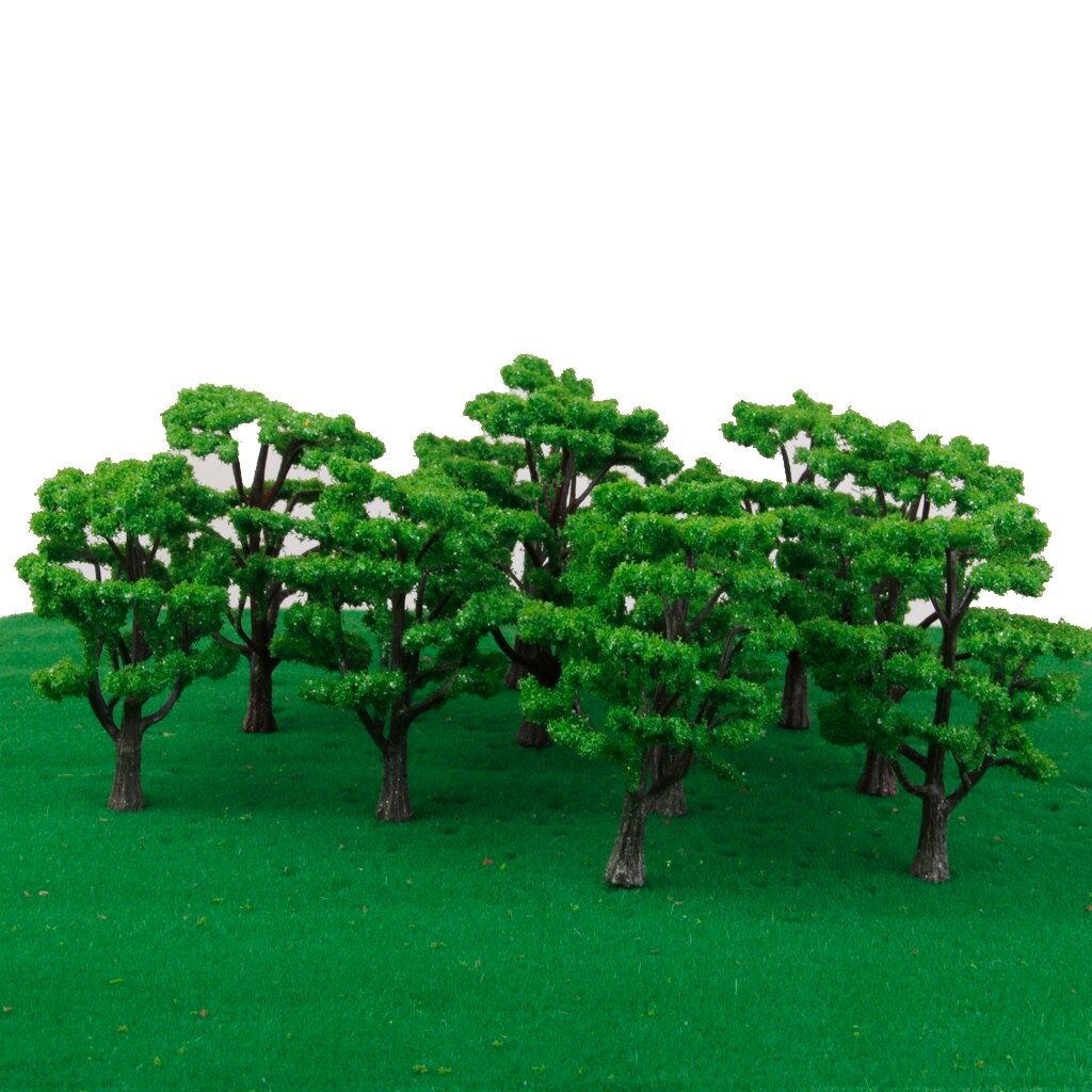 10 Green Model Tree Train Architecture Forest Scene Layout 1:100-1:150 HO N