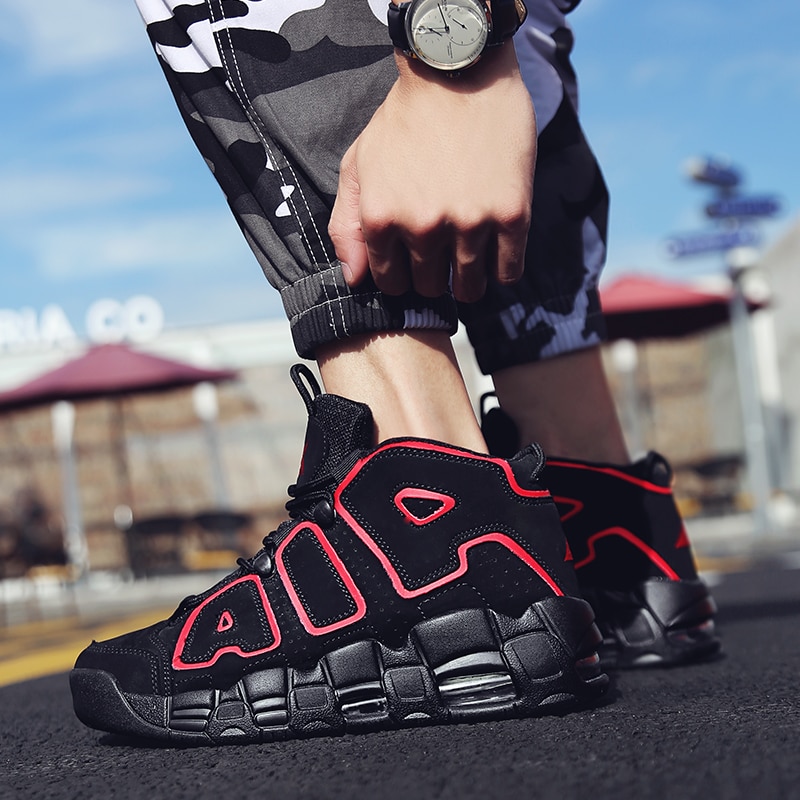 Zapatos clásicos transpirables para hombre, zapatillas informales cómodas con cordones y cojín de aire, para caminar al aire libre