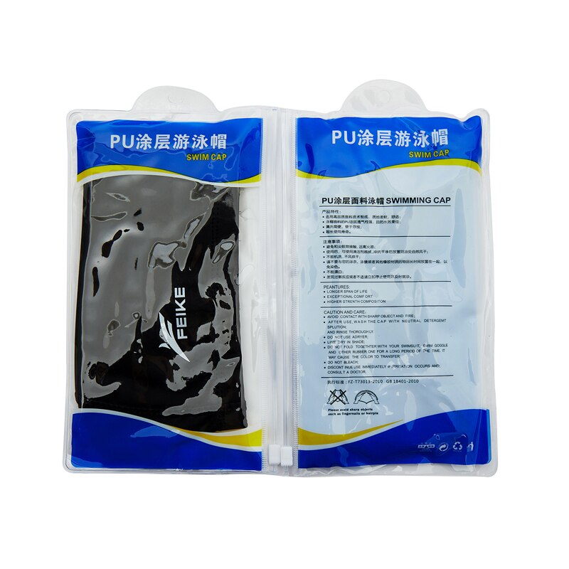 Elastic Waterproof PU Fabric Swim Cap Long Hair Ears Protection Hat Sports Swim Pool Hat Swimming Caps For Adults Free Size