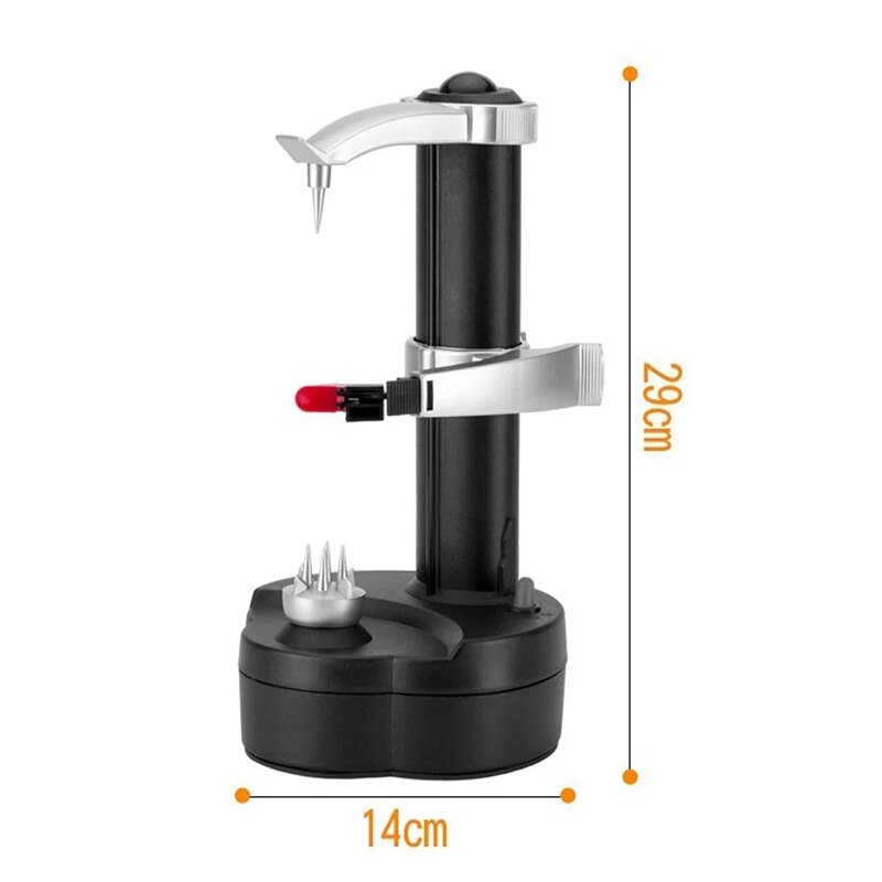 1PC Electric Spiral Apple Peeler Cutter Slicer Fruit Potato Peeling Automatic Battery Operated Machine Peeling Supplies