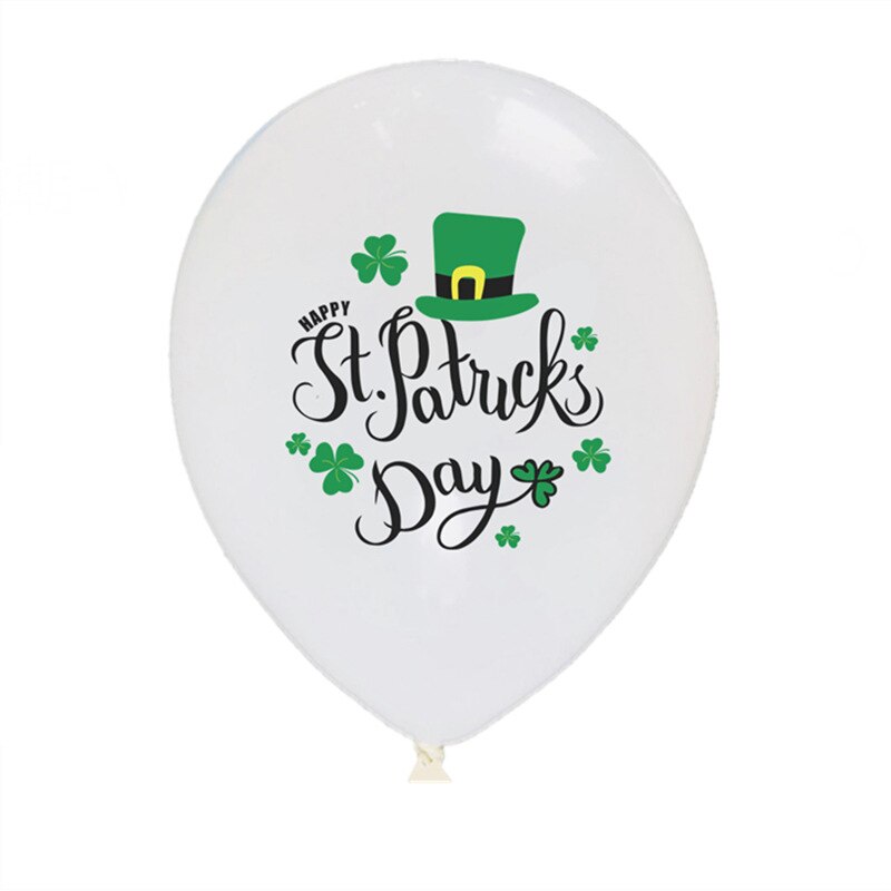 Leeiu St Patrick 's Day Decorations Green Clovers Banners Shamrock Lucky Irish Party Garlands Irish Festival Latex Balloons
