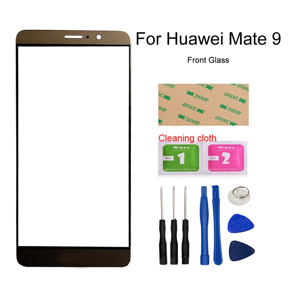 Mate 9 Mobile Écran Tactile En Verre Extérieur Pour HuaWei Mate 9 8 7 Mate9 Mate8 Mate7 Avant Remplacement de Panneau de Verre: Mate9 Brown