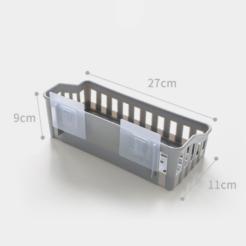Estante de pared, cestas de baño, estante para baño o cocina, estante de baño, doble succión, plástico fuerte, sin residuos, ventosa para ducha