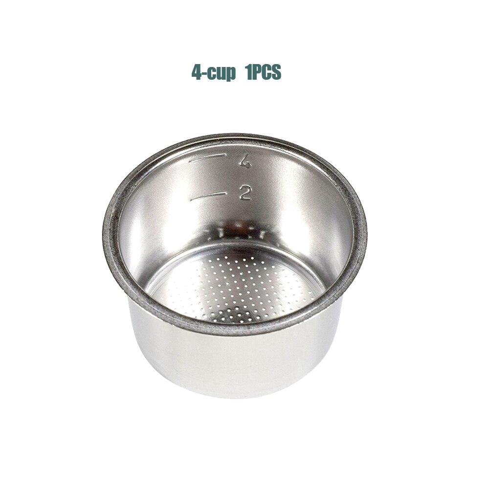 Paineeton suodatinkuppi brevillelle delonghi krups portafilter suodatinkori 51mm 2/4 kuppia espresso kahvikulho: 1 kpl 4 kuppia