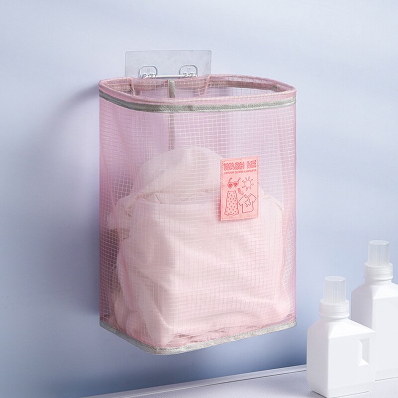 Wall Mounted Breathable Laundry Basket Foldable Dirty Clothes Basket Bathroom Clothes Storage Baskets Laundry Organizer
