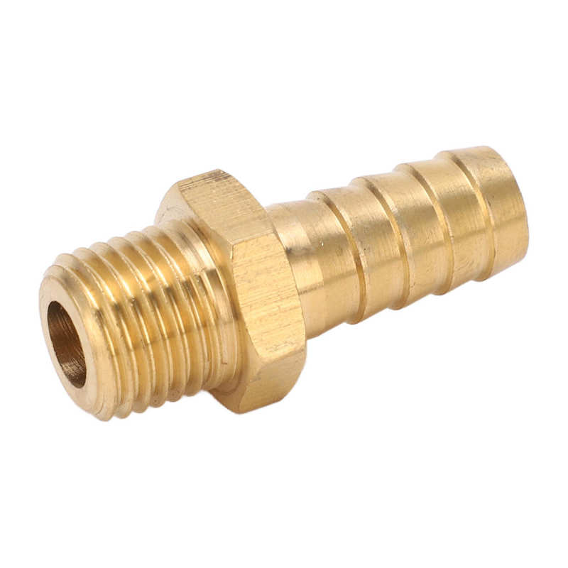 Raccordo spinato in ottone raccordo per tubo dritto filettato generale 7/16in per tubo del gas per tubo dell'acqua del carburante dell'aria