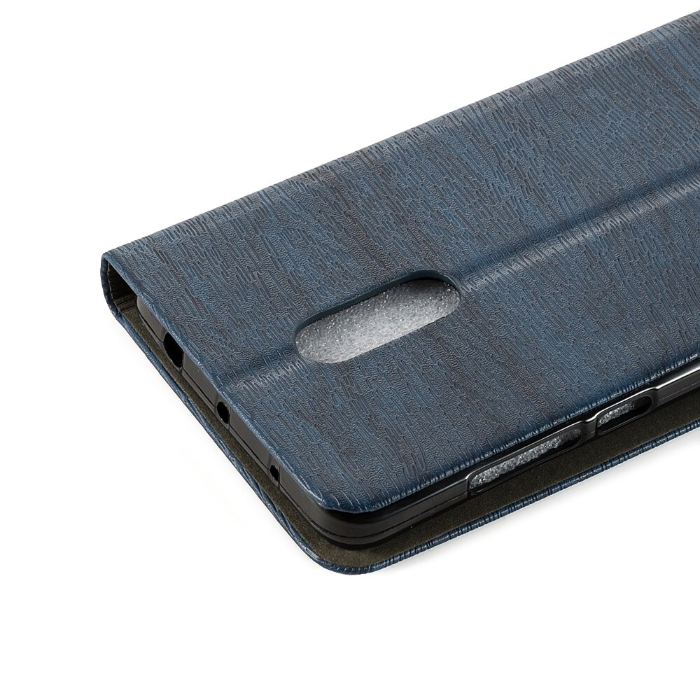 Funda Cartera de cuero PU grano de madera para Xiaomi Redmi Note 4X funda de libro plegable para Xiaomi Redmi Note 4 funda de teléfono de negocios