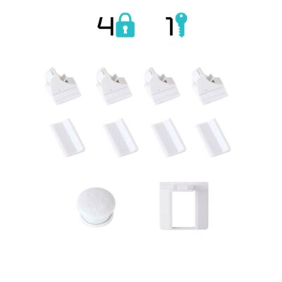 Magnetisk skuffelås: 4