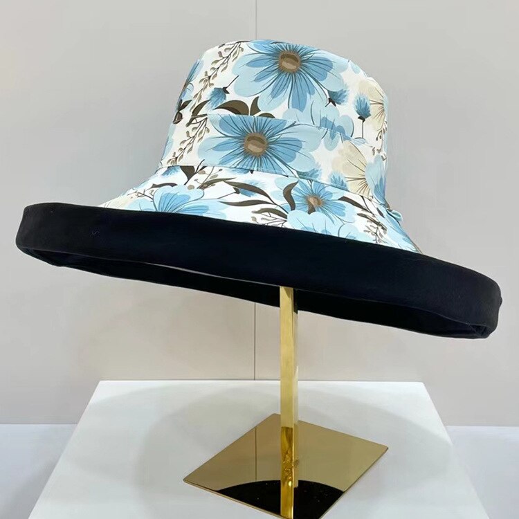 Cappello da pescatore giapponese nuova visiera parasole Doppio viso estiva da donna cappello con visiera uv cappello da spiaggia visiera a tesa larga: 6