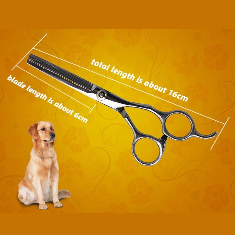 6 inch Pet Scissors Dog Haircut Teeth Cutter Thinning Scissors Stainless Steel Hair Clipper for Dogs Cats Grooming Tool Products