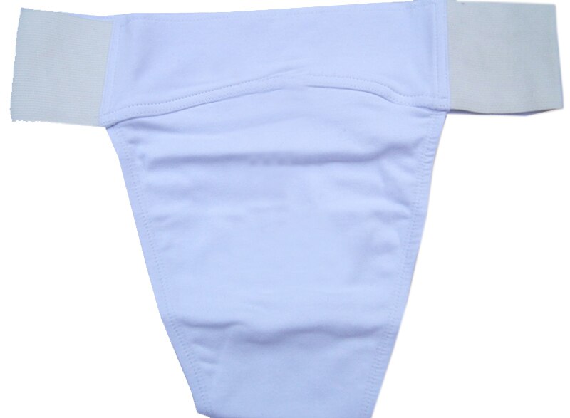 Mens Cotton Dance Belts for Ballet Exercise Gymnastics aerobics Pants Protective Underwear Dancing Safety Pants: white / M