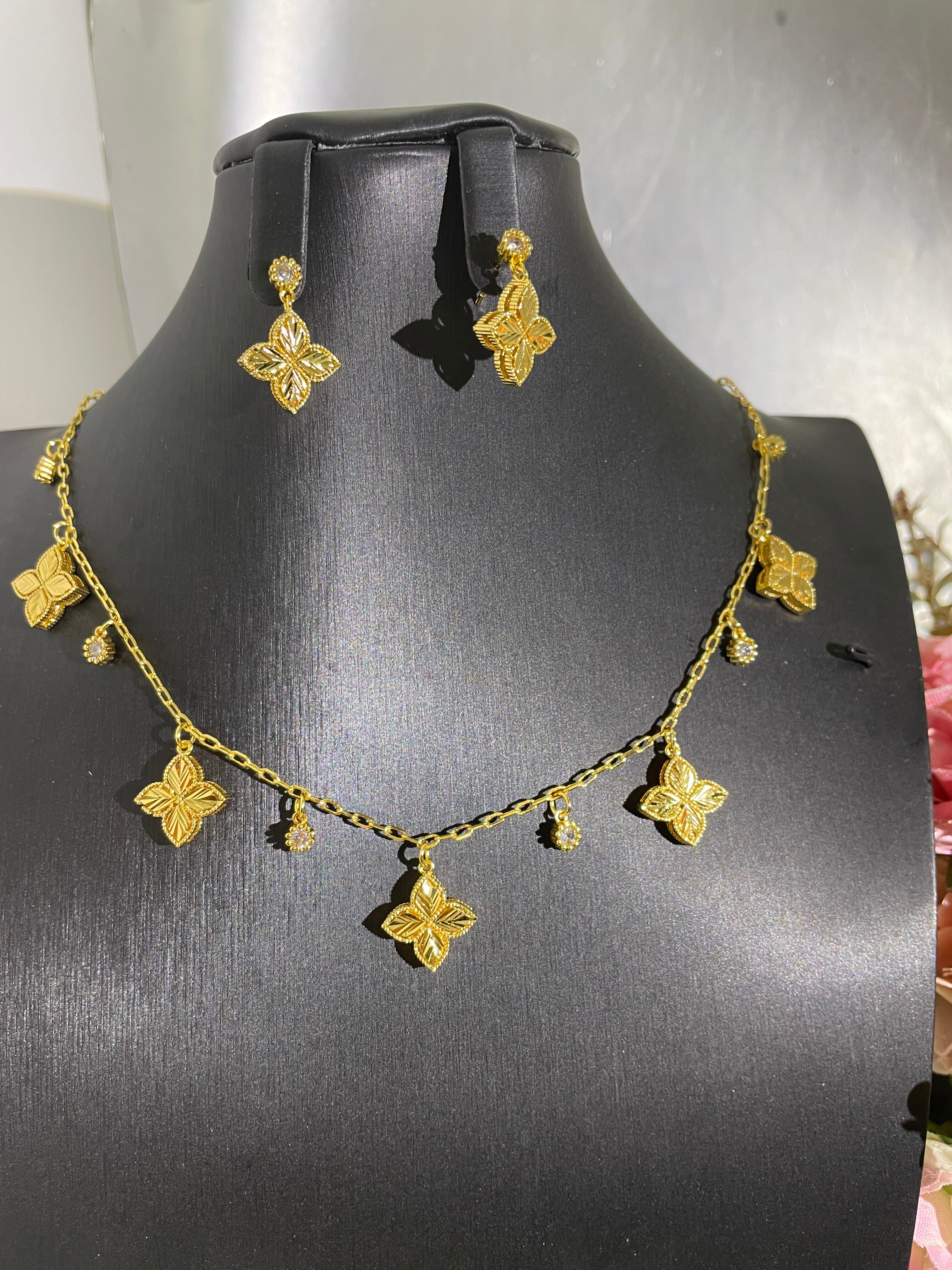 Janekelly-conjunto de joyas de circonia cúbica para mujer, conjunto completo de joyería de boda, cristal de Zirconia cúbica, Zirconia, zirconita, zirconita, de lujo, para , 4 unidades: Pistola negra plateada