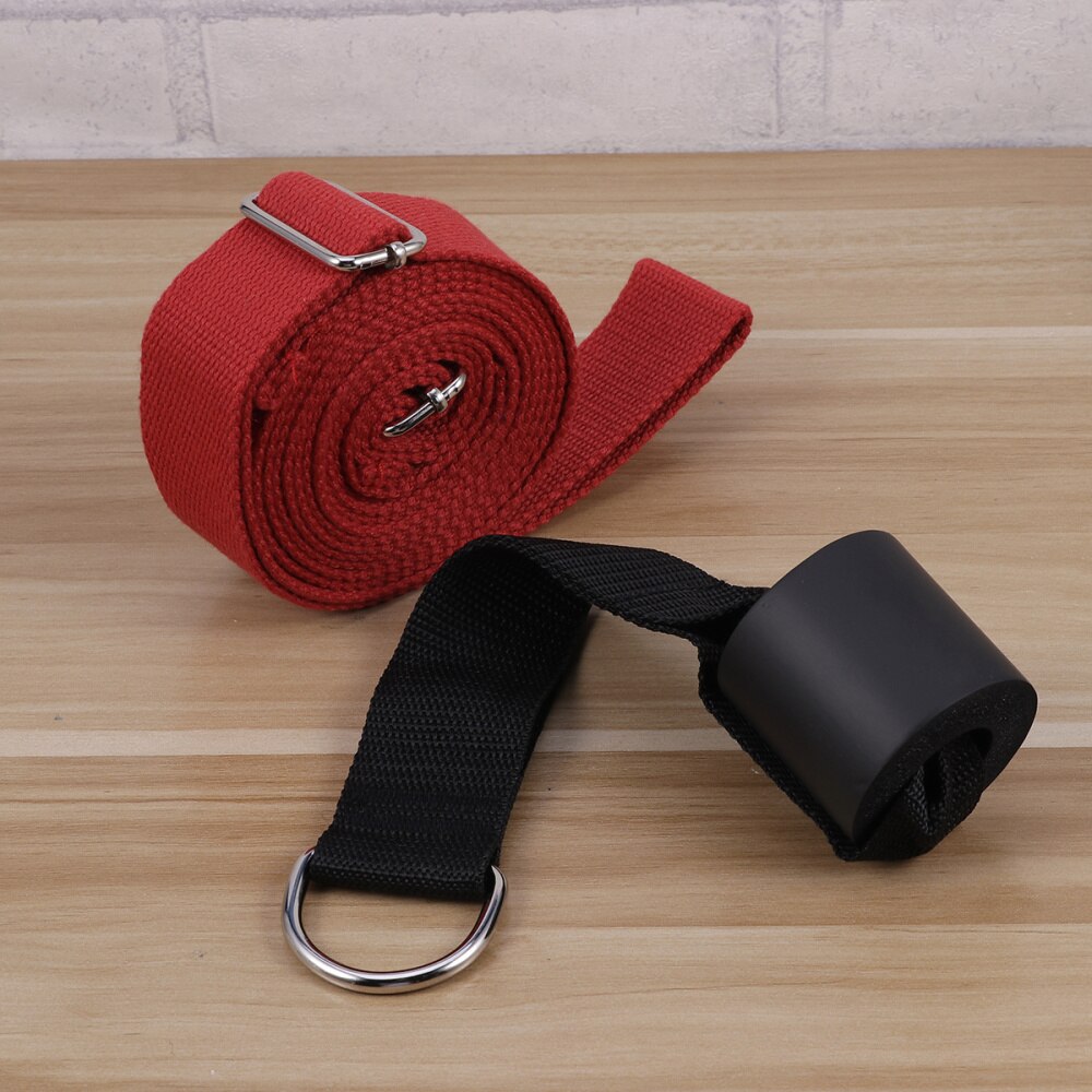 Duurzaam Yoga Band Katoen Oefenbanden Voor Yoga Stretching Algemene Fitness (Rood): Red