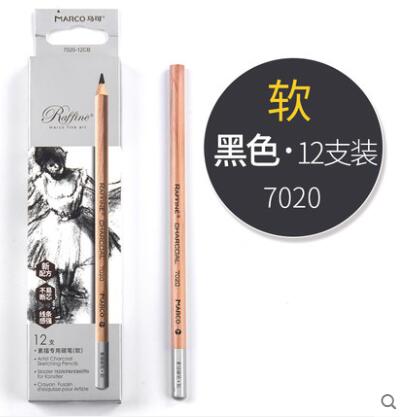 Kohlenstoff Stift Markieren Bleistift Skizze Holzkohle Bleistifte einstellen Kunst Malerei Lieferungen Hand-gemalt Weich Mittel Hart Kohlenstoff Stifte: 9