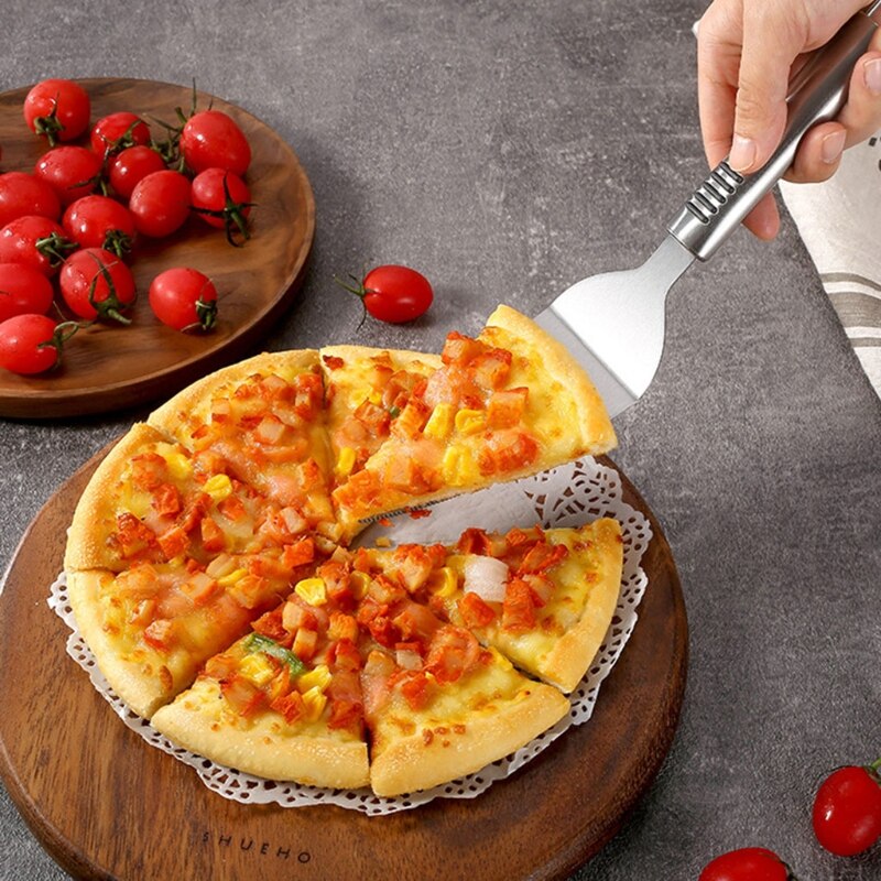 2Pack Stainless Steel Pizza Cutter Wheel Pizza Roller Cutter Cake Pie Pizza Slicer with Shovel Dough Cutter