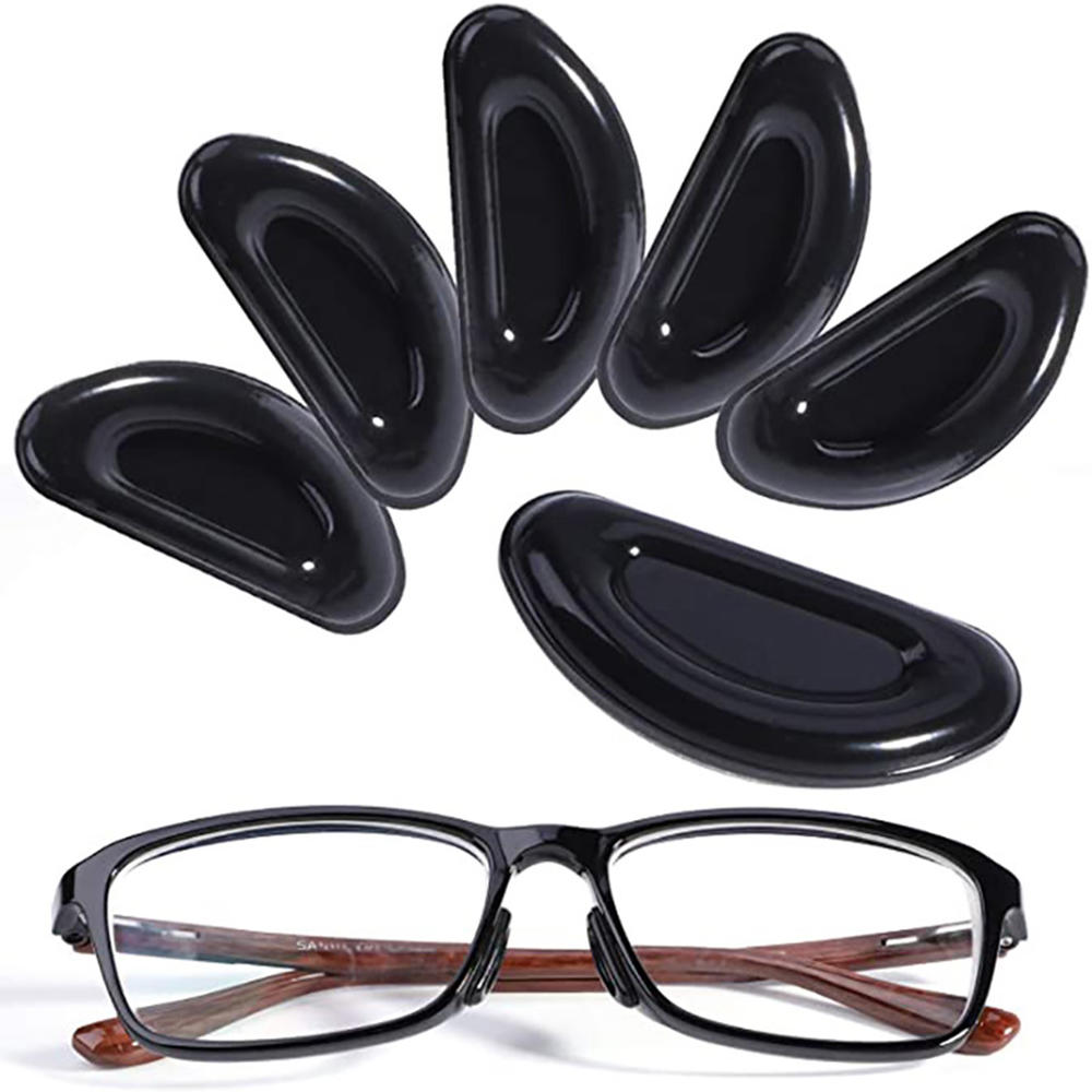 Almohadillas Adhesivas para gafas de sol, accesorios para gafas con forma de D, antideslizantes, de silicona fina