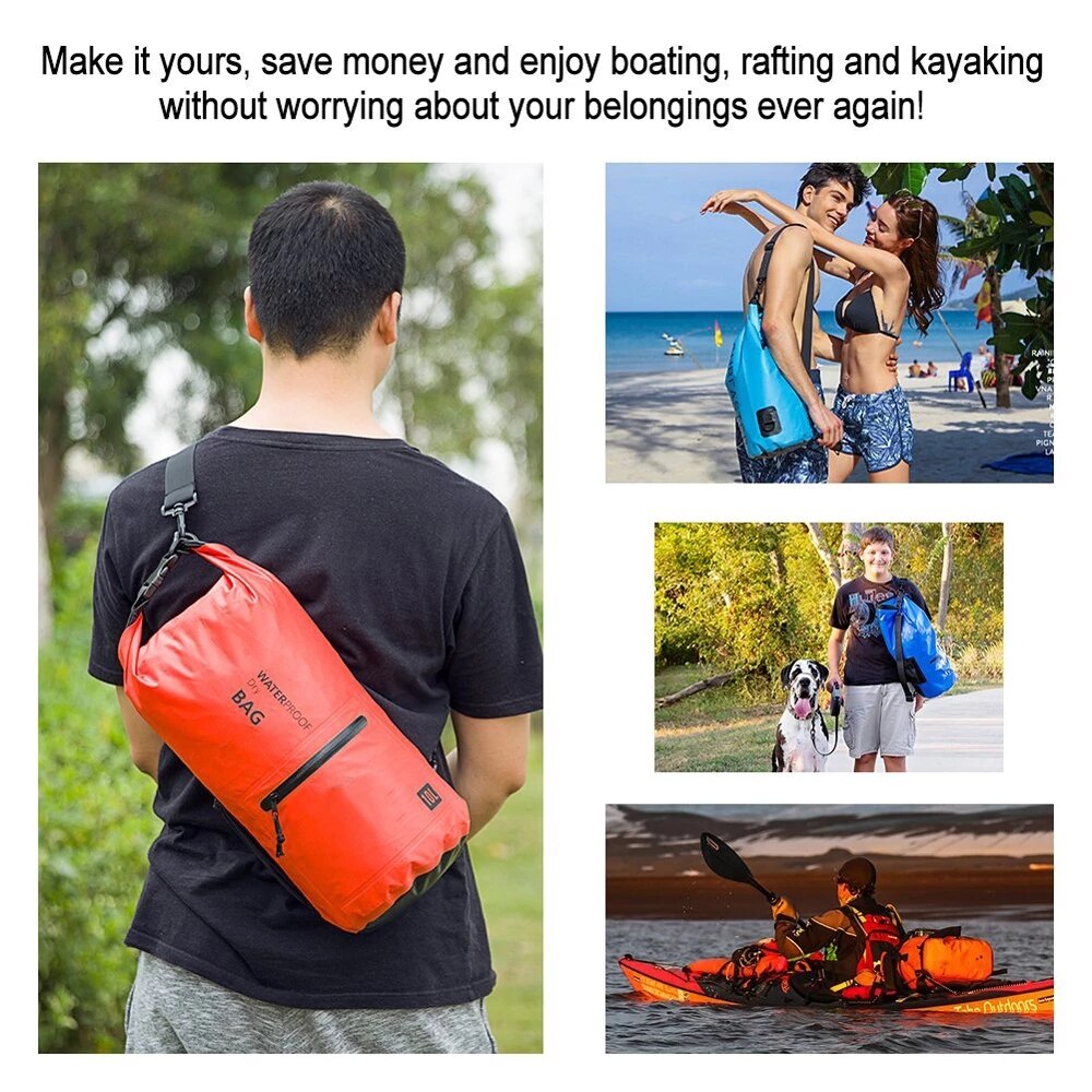30L 40L Waterproof Swimming Bag Storage Dry Sack Bag For Canoe Kayak Rafting Outdoor Sport Swimming Bags Travel Kit Backpack