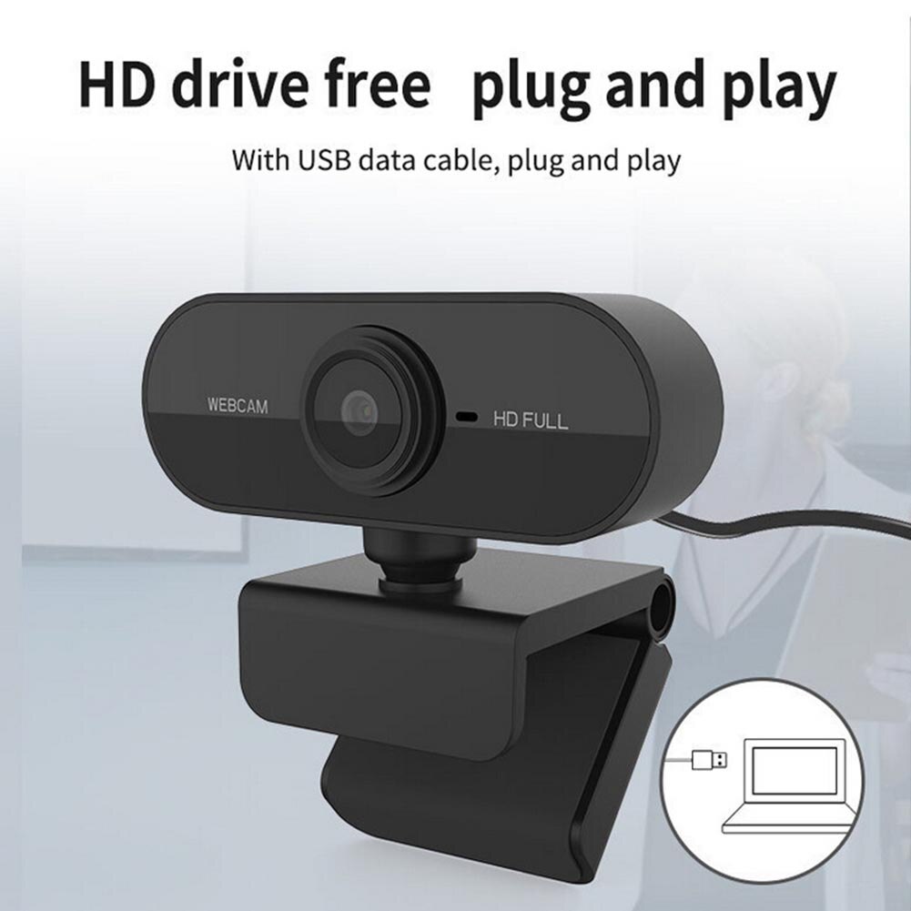 Breedbeeld Video Werk Woonaccessoires Hd 1080P Web Camera Usb Ingebouwde Microfoon Voor Computer Laptop Video-opname