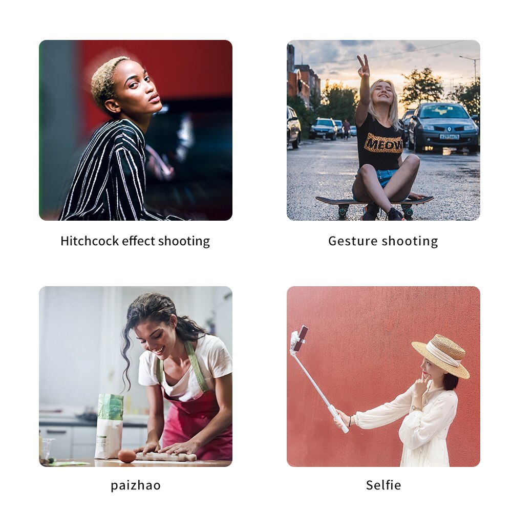 Funsnap Capture Q Selfie Stick Voor Ios Android Smartphone Gimbal Stabilizer Bluetooth Statief Pocket Uitbreiding Handvat Voor Traval