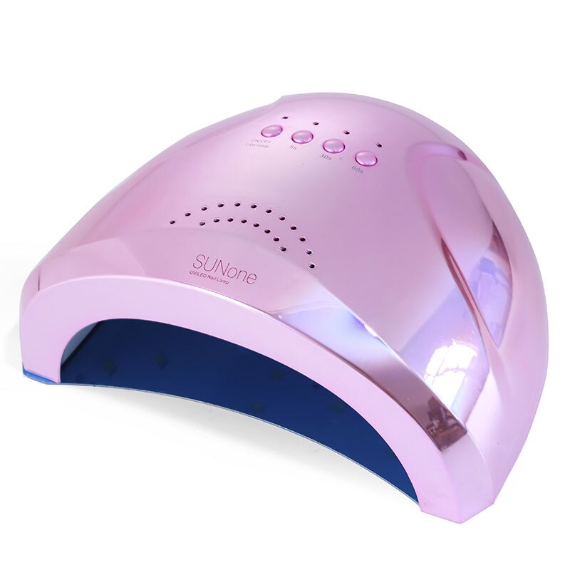 Lámpara de secado en Gel de uñas, lámpara híbrida para LED UV de uñas en Gel, 86W, de: pink / EU