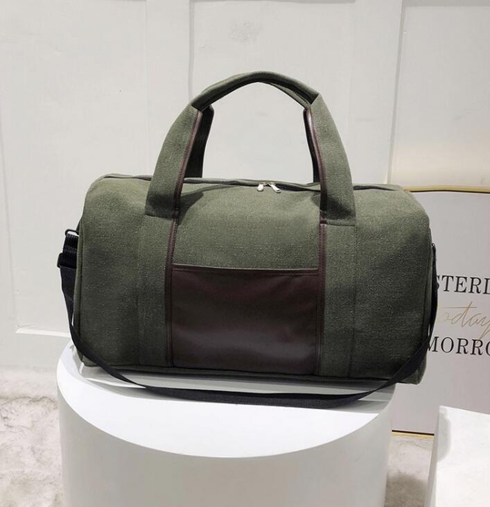 ANAWISHARE Mannen Reistassen Vrouwen Bagage Travel Duffle Bag Grote Canvas Reistassen Totes Handtassen Schoudertas Bolso Deporte: green