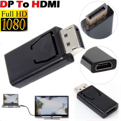 Display Port DP Male Naar HDMI Vrouwelijke Platte Adapter Connector Converter voor HDTV PC