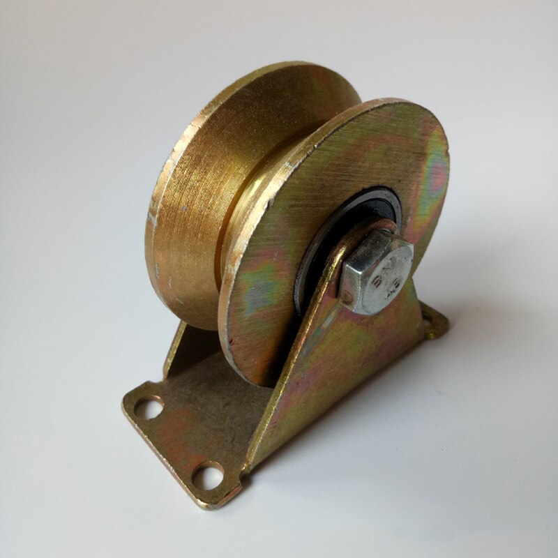 Polea giratoria Universal de acero M50/60/75, palanca de rueda de rodamiento en forma de V, accesorios de herraje de silla