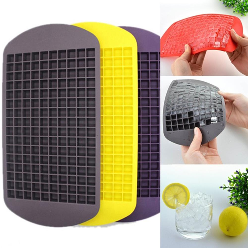 160 Grids Form for Ice Tray Fruit Ice Cube Maker DIY Ice Cube Tray Hielo Mold Square Shape Kitchen Accessories