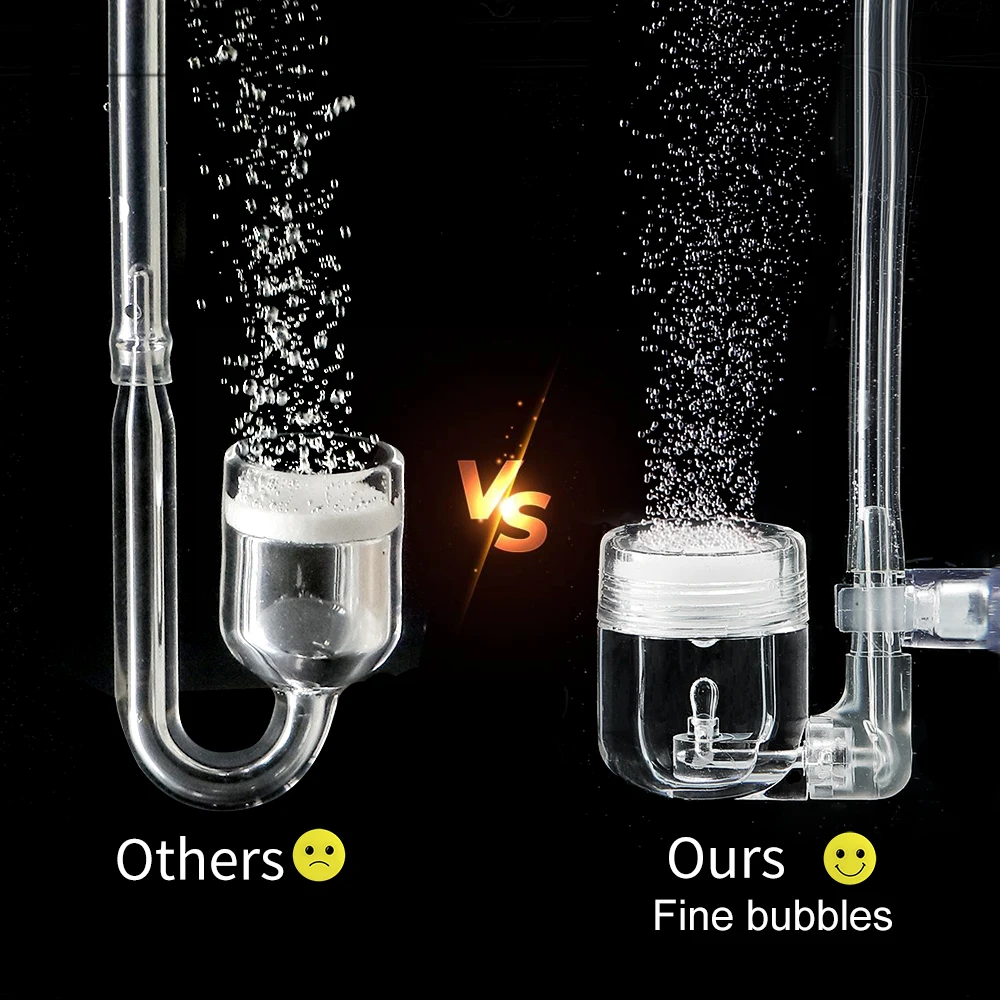 4-in-1 aquarium CO2-diffuser Kooldioxide verstuiverdiffuser met zuignap voor aquarium Geplant aquariumaccessoiresienia ★okset