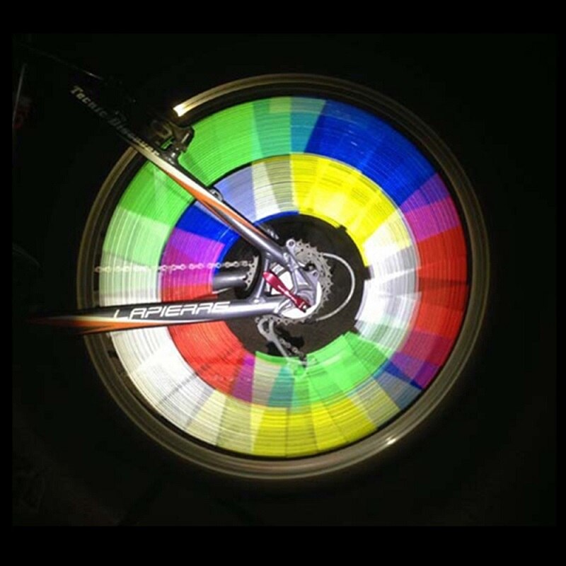 12Pcs 75Mm Bike Outdoor Strip Reflector Fiets Mountainbiken Velg Spoke Mount Buis Waarschuwingslampje Strip reflector