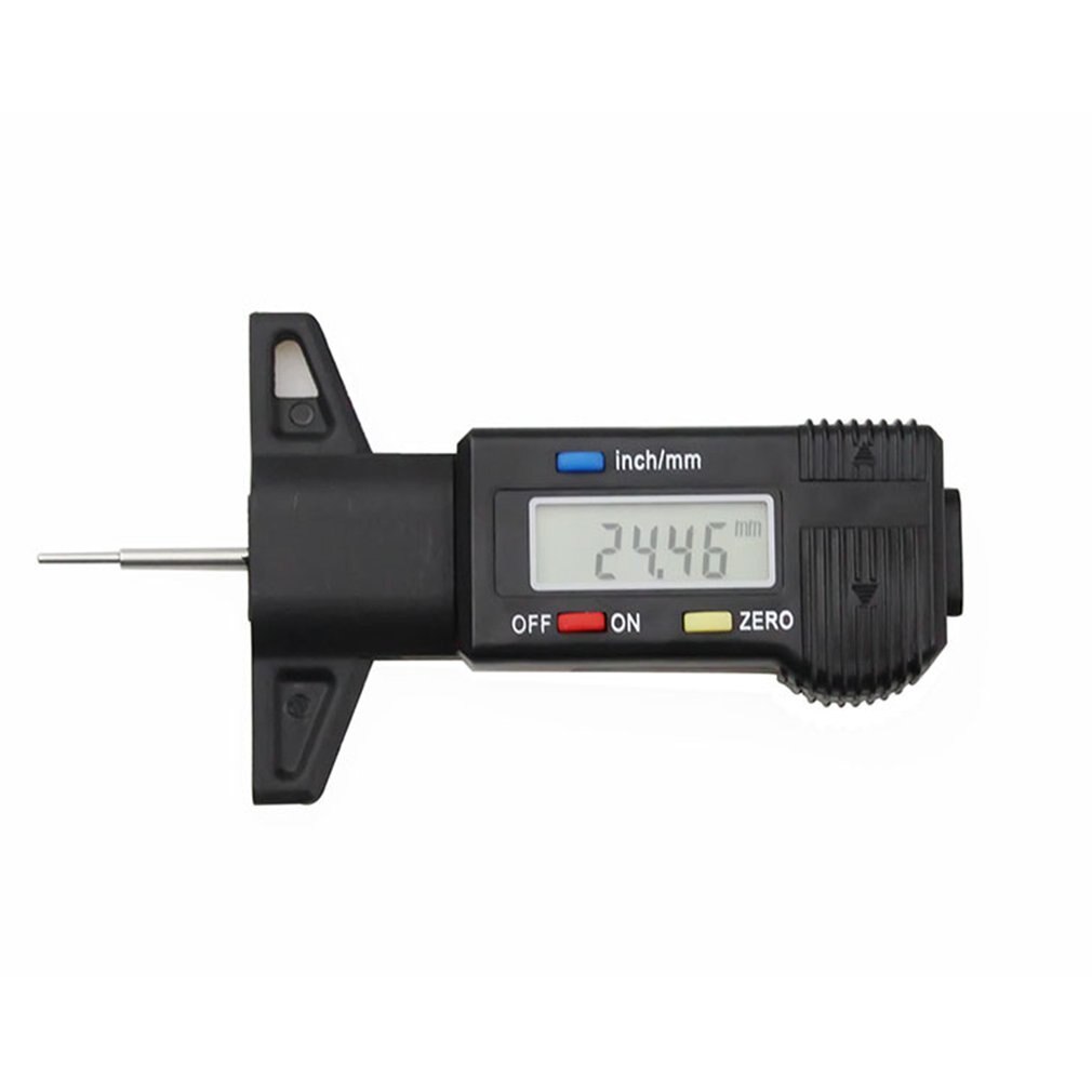 High-Precision Electronic Digital Display Tread Depth Gauge Tread Gauge Depth Vernier Caliper Gauge 0-25Mm