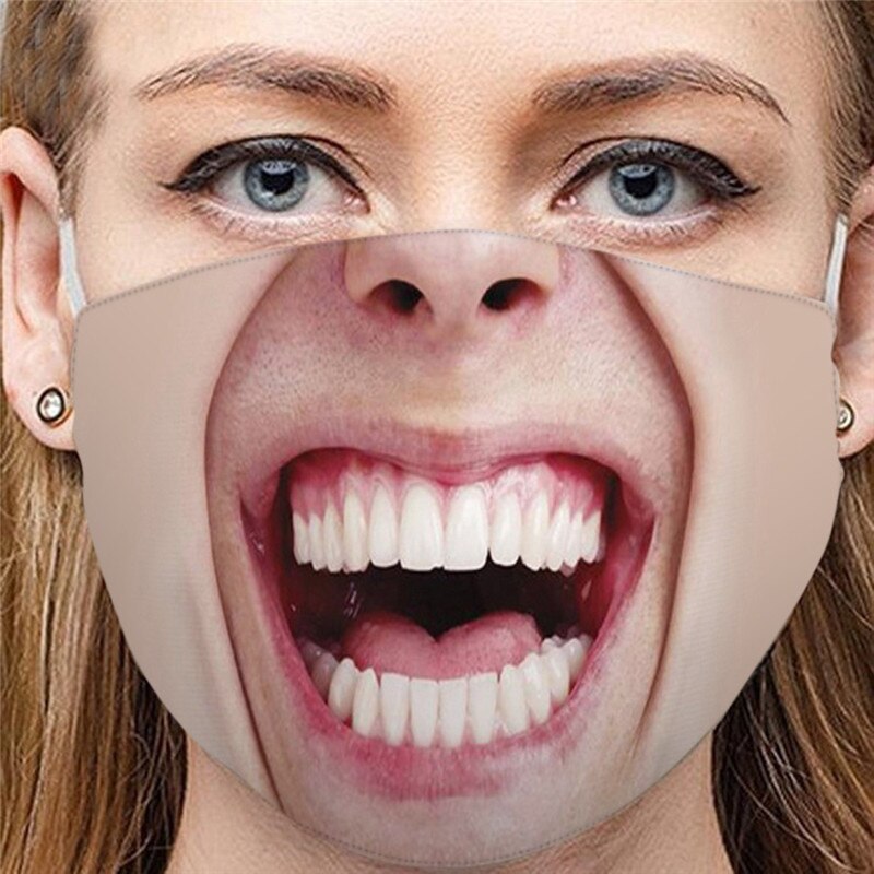 18 tipos adultos Anti-polvo Arena de escape protector solar divertido cara boca tapas bufanda transpirable ciclismo caras protección Mondkapjes Wasbaar: I