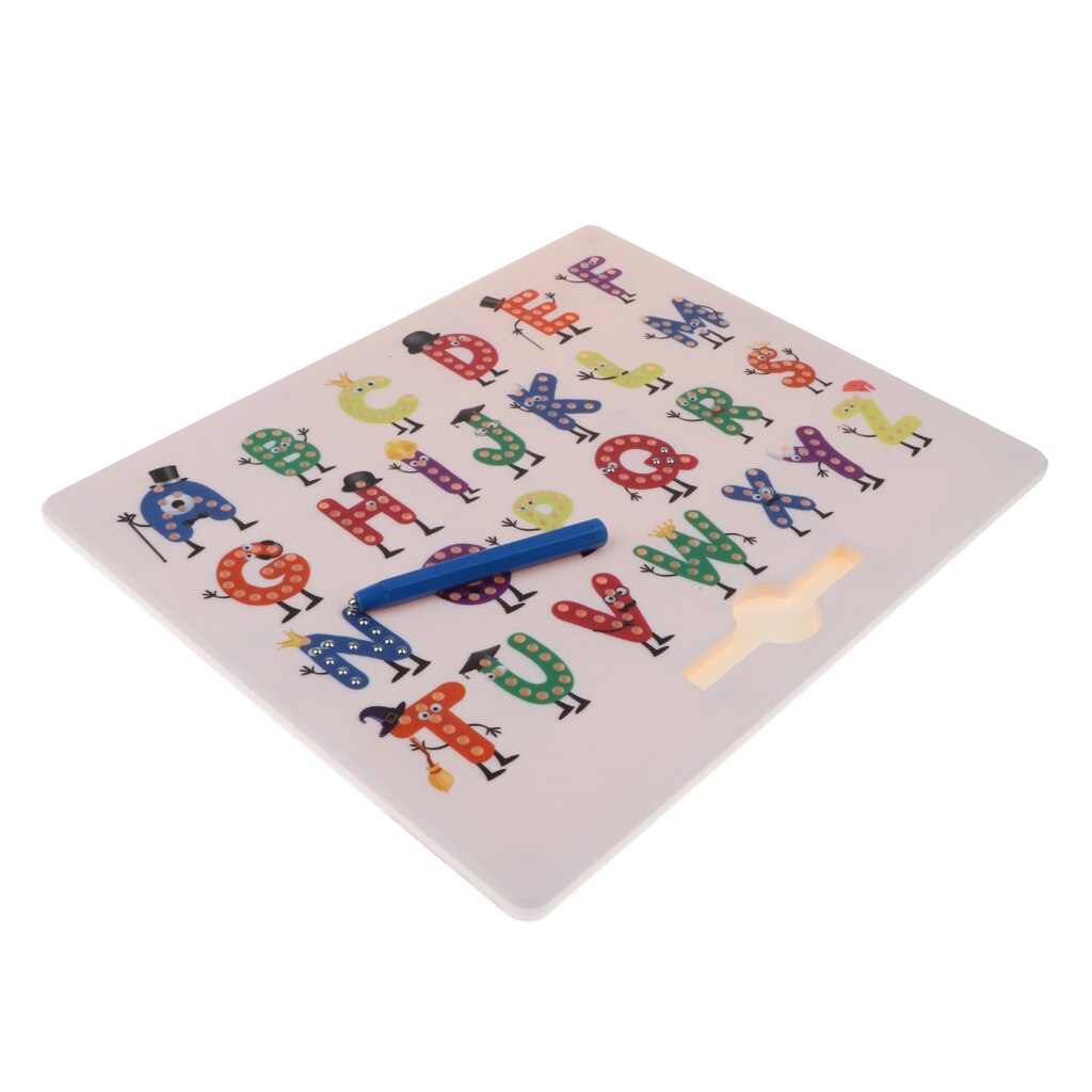 Magnetic Drawing Board Doodle Sketch Board for Alphabet Letter Learning Cogniton Toy for Kids Boys and Girls