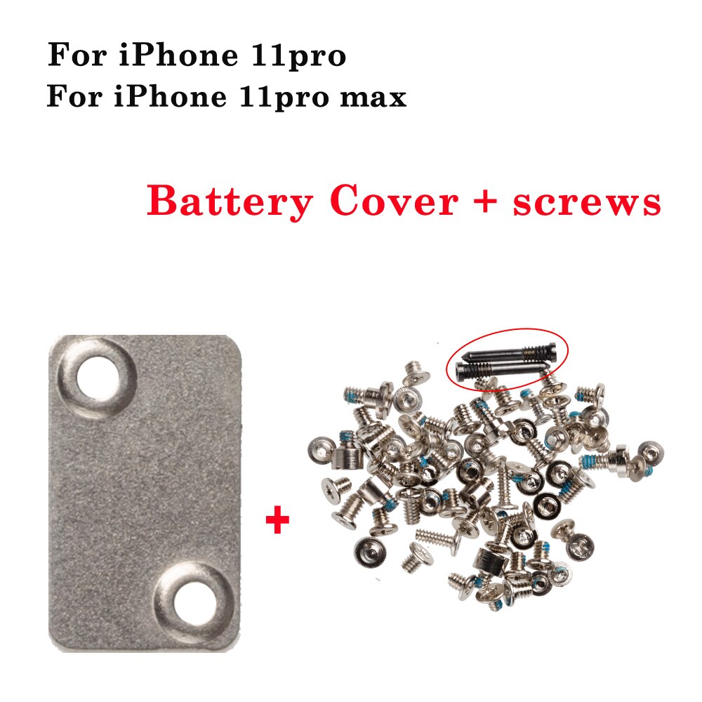 Battery FPC LCD Flex Cable Cover Full screws For iphone 6 6S 7 8 plus X XR XS MAX 11 12 Pro Max inner Metal Bracket Clip Holder: 11pro 11promax