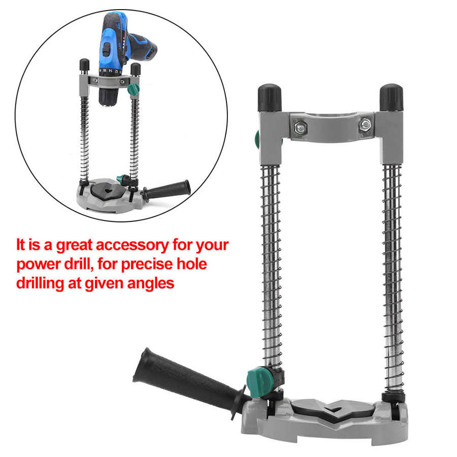 Electric Drill Bracke Adjustable Angle Drill Holder Guide Stand Positioning Bracket for Electric Drill