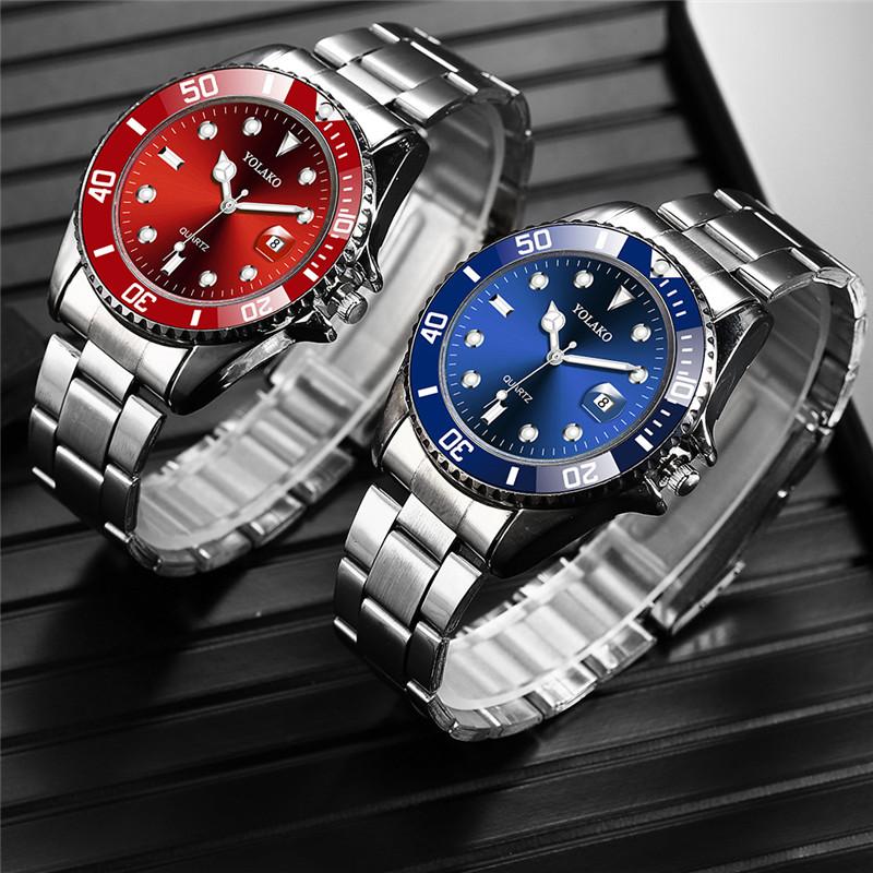 Montre de Sport homme de luxe horloge à Quartz hommes acier inoxydable affaires pour Renault trafic 2006 2001 megane 1996 2002 scénic 1999